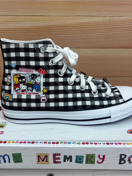 Converse Shoes - Converse CTAS HI All Star Hello Kitty High Top Canvas Sneaker Black Womans 8